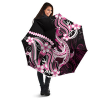 Pink Black Aloha Hawaii Umbrella Polynesian Shark Tattoo Plumeria LT14 - Polynesian Pride