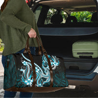Blue Black Aloha Hawaii Travel Bag Polynesian Shark Tattoo Plumeria LT14 - Polynesian Pride