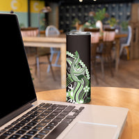 Green Black Aloha Hawaii Skinny Tumbler Polynesian Shark Tattoo Plumeria LT14 - Polynesian Pride