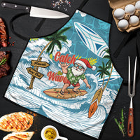 Hawaii Summer Christmas Apron Surfing Santa Shaka Catch The Wave