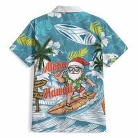 Hawaii Summer Christmas Hawaiian Shirt Surfing Santa Shaka Catch The Wave LT14 - Polynesian Pride