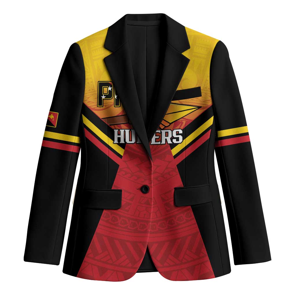 Papua New Guinea Rugby Custom Blazer Go PNG Hunters Polynesian Pattern - Polynesian Pride