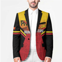 Papua New Guinea Rugby Custom Blazer Go PNG Hunters Polynesian Pattern - Polynesian Pride