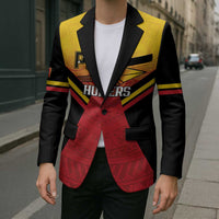 Papua New Guinea Rugby Custom Blazer Go PNG Hunters Polynesian Pattern - Polynesian Pride