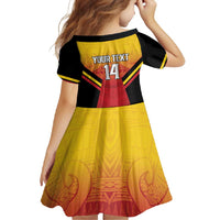 Papua New Guinea Rugby Custom Family Matching Off Shoulder Maxi Dress and Hawaiian Shirt Go PNG Hunters Polynesian Pattern LT14 - Polynesian Pride