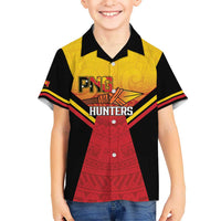 Papua New Guinea Rugby Custom Hawaiian Shirt Go PNG Hunters Polynesian Pattern LT14 - Polynesian Pride