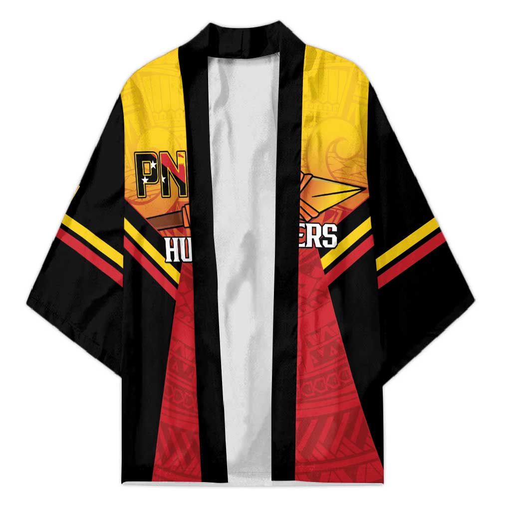 Papua New Guinea Rugby Custom Kimono Go PNG Hunters Polynesian Pattern - Polynesian Pride
