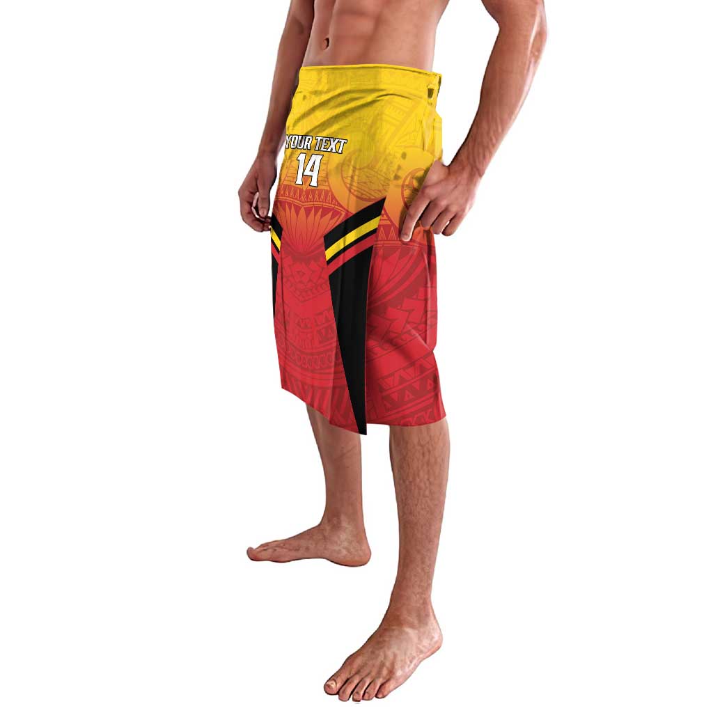 Papua New Guinea Rugby Custom Lavalava Go PNG Hunters Polynesian Pattern - Polynesian Pride