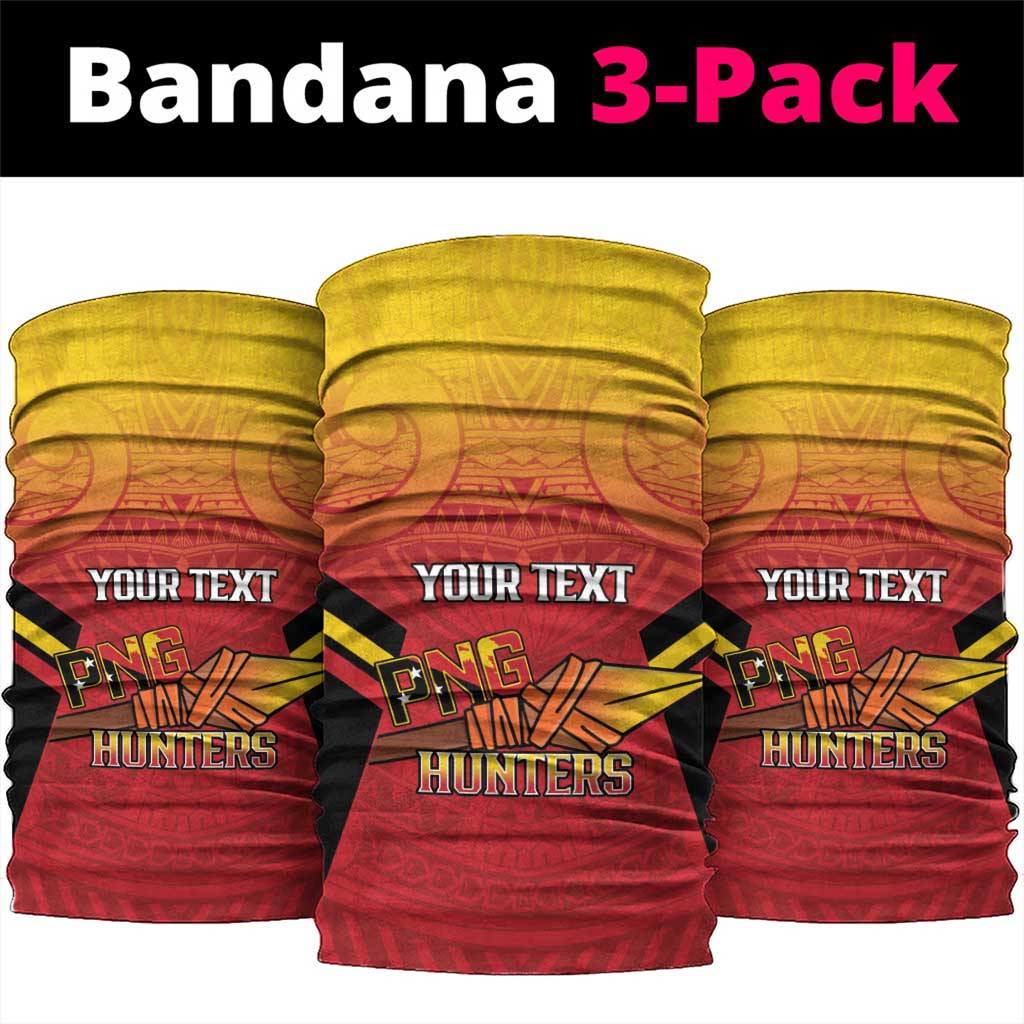 Papua New Guinea Rugby Custom Neck Gaiter Go PNG Hunters Polynesian Pattern - Polynesian Pride