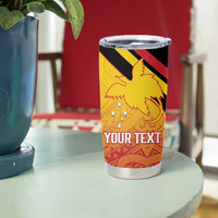 Papua New Guinea Rugby Custom Tumbler Cup Go PNG Hunters Polynesian Pattern - Polynesian Pride