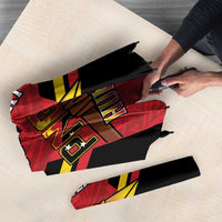 Papua New Guinea Rugby Custom Umbrella Go PNG Hunters Polynesian Pattern - Polynesian Pride