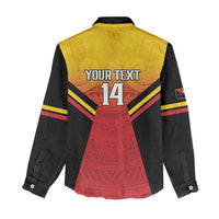 Papua New Guinea Rugby Custom Women Casual Shirt Go PNG Hunters Polynesian Pattern LT14 - Polynesian Pride
