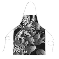 Kamehameha Butterfly Hawaii Apron Hawaiian Pulelehua Mamaki Black Color LT14 Black - Polynesian Pride