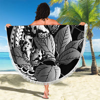 Kamehameha Butterfly Hawaii Beach Blanket Hawaiian Pulelehua Mamaki Black Color
