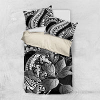 Kamehameha Butterfly Hawaii Bedding Set Hawaiian Pulelehua Mamaki Black Color LT14 US Twin 172cm x 218cm Black - Polynesian Pride