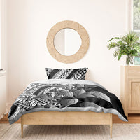 Kamehameha Butterfly Hawaii Bedding Set Hawaiian Pulelehua Mamaki Black Color LT14 - Polynesian Pride