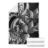 Kamehameha Butterfly Hawaii Blanket Hawaiian Pulelehua Mamaki Black Color