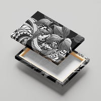 Kamehameha Butterfly Hawaii Canvas Wall Art Hawaiian Pulelehua Mamaki Black Color