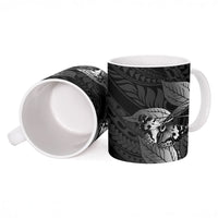 Kamehameha Butterfly Hawaii Ceramic Mug Hawaiian Pulelehua Mamaki Black Color