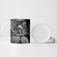 Kamehameha Butterfly Hawaii Ceramic Mug Hawaiian Pulelehua Mamaki Black Color