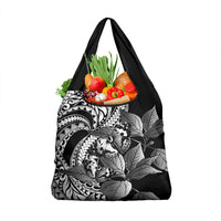 Kamehameha Butterfly Hawaii Grocery Bag Hawaiian Pulelehua Mamaki Black Color