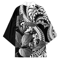 Kamehameha Butterfly Hawaii Kimono Hawaiian Pulelehua Mamaki Black Color LT14 - Polynesian Pride