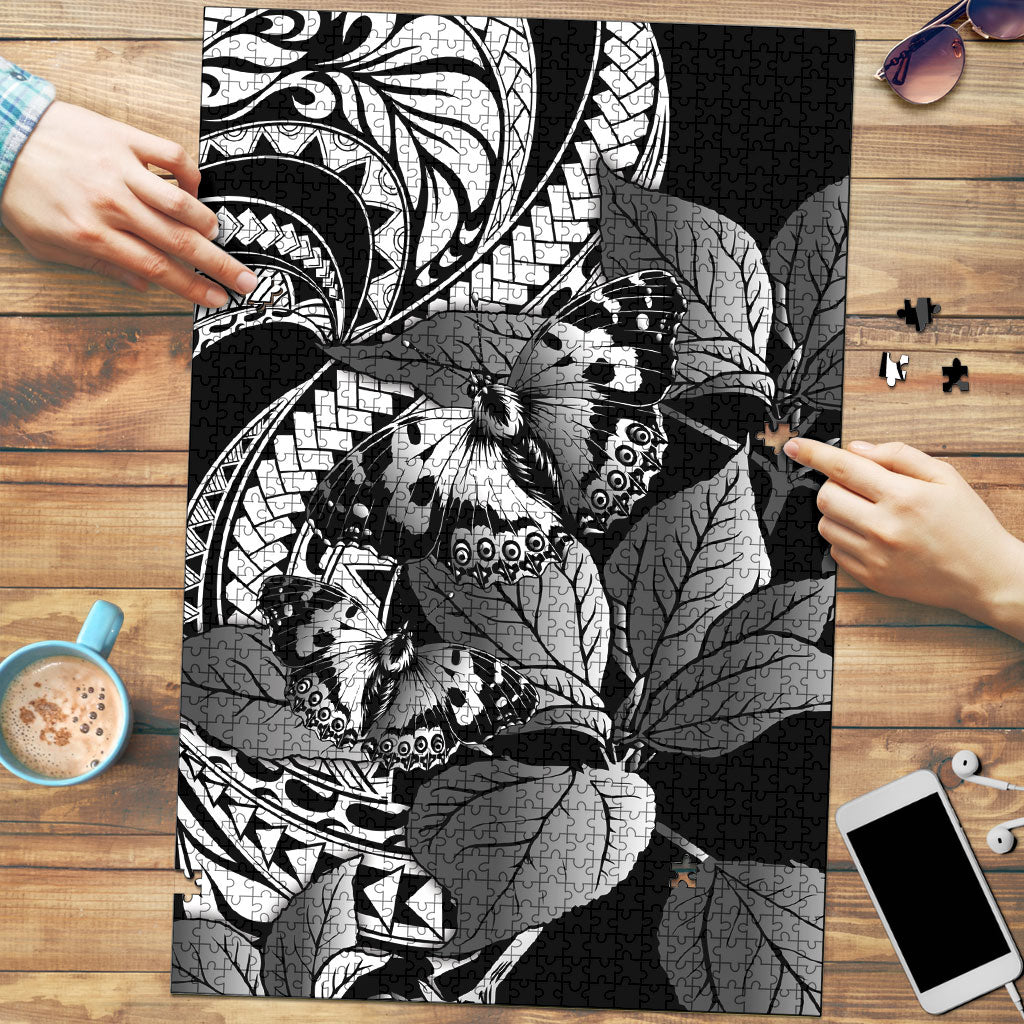 Kamehameha Butterfly Hawaii Puzzle Hawaiian Pulelehua Mamaki Black Color LT14 Black - Polynesian Pride