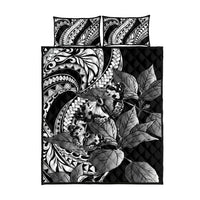 Kamehameha Butterfly Hawaii Quilt Bed Set Hawaiian Pulelehua Mamaki Black Color LT14 - Polynesian Pride
