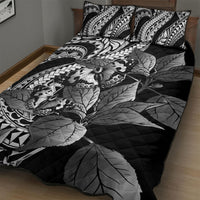Kamehameha Butterfly Hawaii Quilt Bed Set Hawaiian Pulelehua Mamaki Black Color LT14 - Polynesian Pride