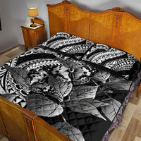 Kamehameha Butterfly Hawaii Quilt Bed Set Hawaiian Pulelehua Mamaki Black Color LT14 - Polynesian Pride
