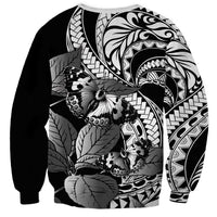 Kamehameha Butterfly Hawaii Sweatshirt Hawaiian Pulelehua Mamaki Black Color LT14 - Polynesian Pride