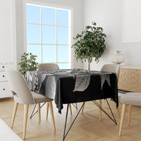 Kamehameha Butterfly Hawaii Tablecloth Hawaiian Pulelehua Mamaki Black Color LT14 - Polynesian Pride
