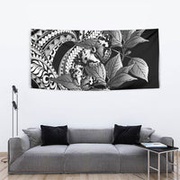 Kamehameha Butterfly Hawaii Tapestry Hawaiian Pulelehua Mamaki Black Color