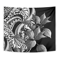 Kamehameha Butterfly Hawaii Tapestry Hawaiian Pulelehua Mamaki Black Color