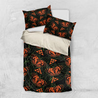 Kamehameha Butterfly Mamaki Hawaii Bedding Set Pulelehua Hawaiian Kakau Seamless Style