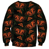 Kamehameha Butterfly Mamaki Hawaii Sweatshirt Pulelehua Hawaiian Kakau Seamless Style