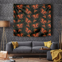 Kamehameha Butterfly Mamaki Hawaii Tapestry Pulelehua Hawaiian Kakau Seamless Style