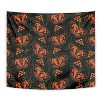 Kamehameha Butterfly Mamaki Hawaii Tapestry Pulelehua Hawaiian Kakau Seamless Style