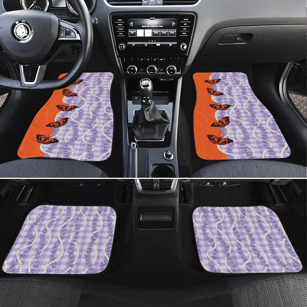 Kamehameha Butterfly Palaka Hawaii Car Mats Pulelehua Honohono Pikake Lei