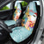 Aloha Hawaii Mele Kalikimaka Car Seat Cover Chilling Santa With Pineapple - Polynesian Pattern