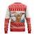 Mele Kalikimaka Hawaii Ugly Christmas Sweater Water-skiing Santa Tropical Vibes