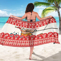 Mele Kalikimaka Hawaii Sarong Water-skiing Santa Tropical Vibes