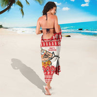 Mele Kalikimaka Hawaii Sarong Water-skiing Santa Tropical Vibes