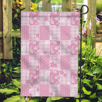 Pink Palaka Japanese Patterns Garden Flag Koi Fish Asanoha Sakura Patchwork Stylized LT14 Garden Flag Pink - Polynesian Pride