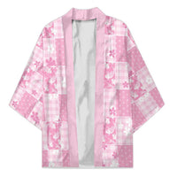 Pink Palaka Japanese Patterns Kimono Koi Fish Asanoha Sakura Patchwork Stylized LT14 Unisex Pink - Polynesian Pride