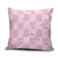 Pink Palaka Japanese Patterns Pillow Cover Koi Fish Asanoha Sakura Patchwork Stylized LT14 Pink - Polynesian Pride