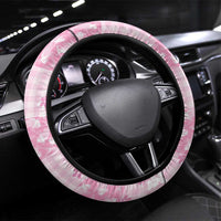 Pink Palaka Japanese Patterns Steering Wheel Cover Koi Fish Asanoha Sakura Patchwork Stylized LT14 Universal Fit Pink - Polynesian Pride