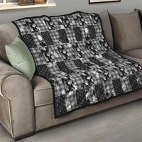 Black Palaka Japanese Patterns Quilt Koi Fish Asanoha Sakura Patchwork Stylized LT14 - Polynesian Pride