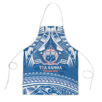 Toa Samoa Rugby Custom Apron Uso aso uma Samoan Pattern Blue - Polynesian Pride