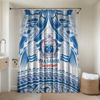 Toa Samoa Rugby Custom Bathroom Set Uso aso uma Samoan Pattern White - Polynesian Pride